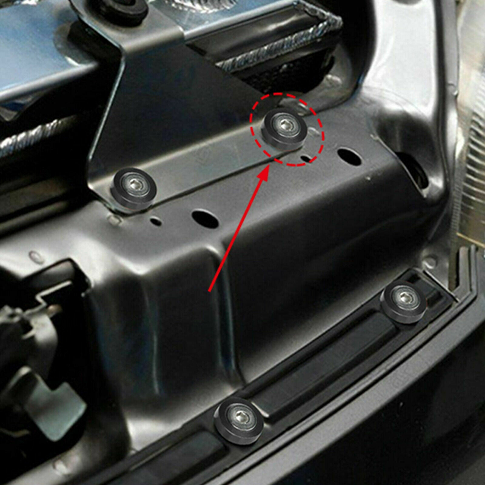 20pcs Balck Billet Aluminum Fender Bumper Washer/bolt Engine Bay Dress Up Kit M6