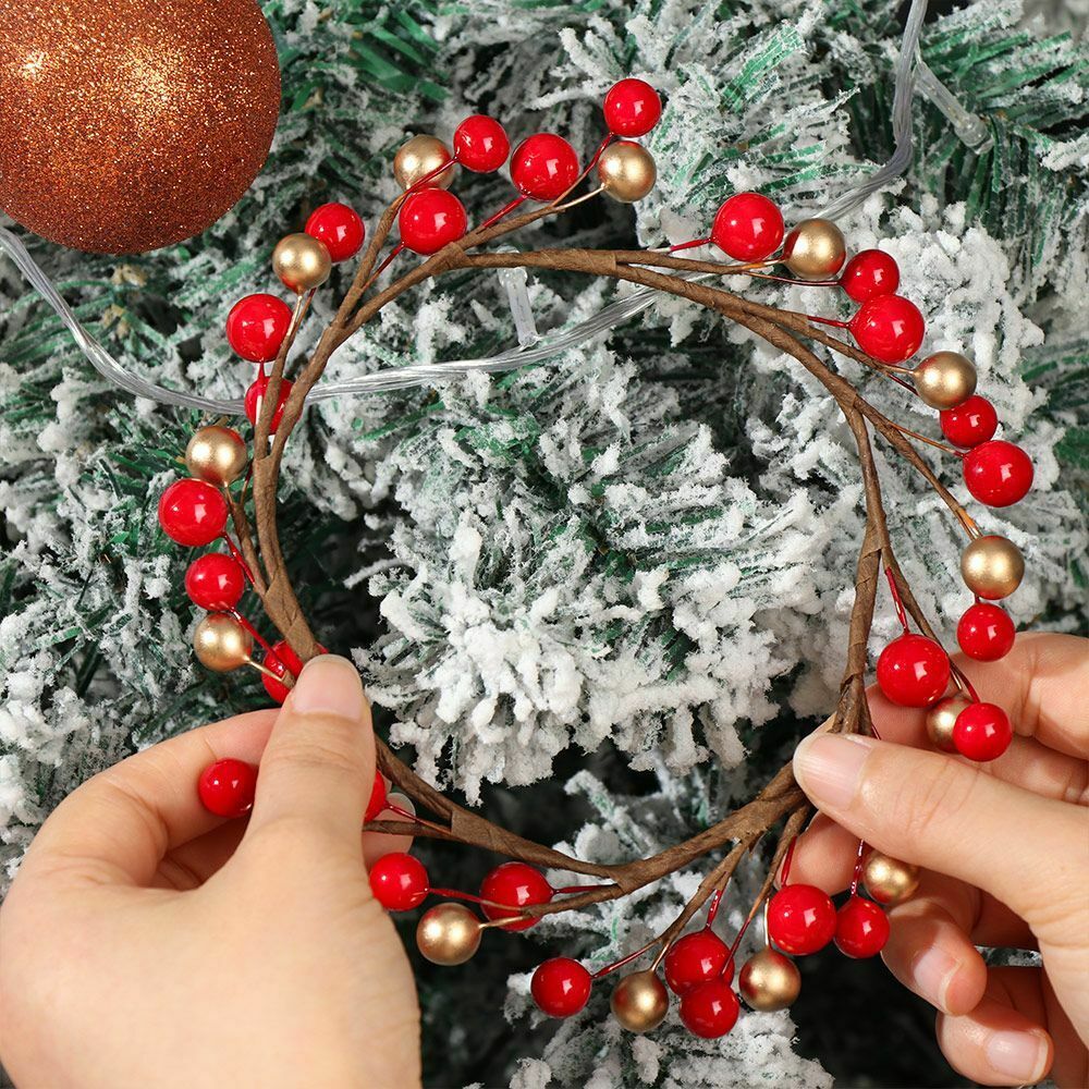 Pine Cone Berry Wreath Christmas Wreath Artificial Garlands Hanging Ornaments