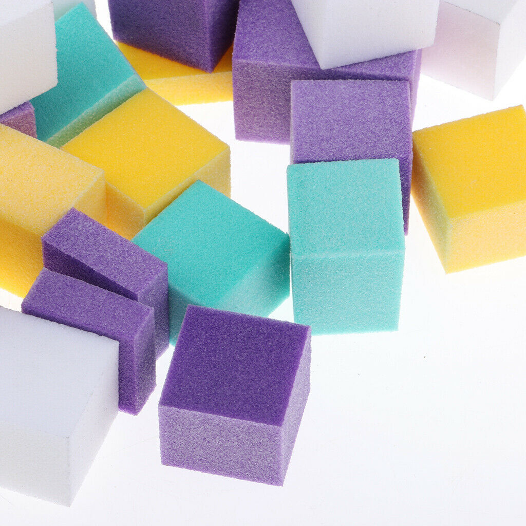 120pcs Irregular Nail Art Buffer Blocks Sanding Filing Sponge Manicure Tools