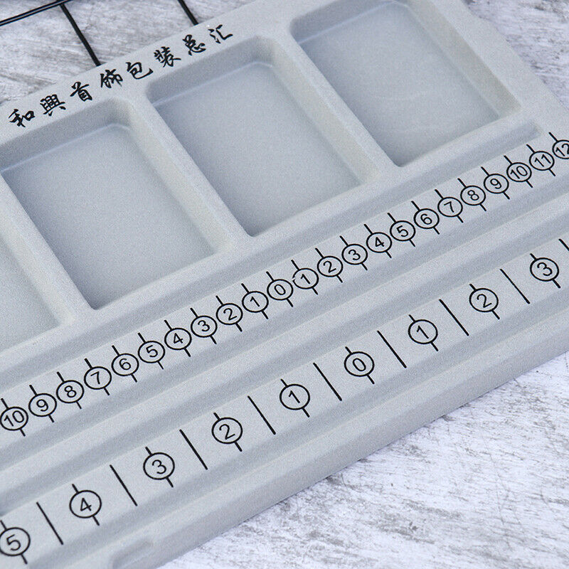 DIY Jewelry Making Gray Flocked Bead Board Bracelet Beading Organizer Tr.l8