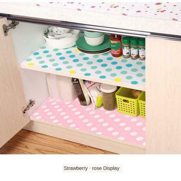 4pcs Shelf Mats Refrigerator Liner Washable Pads Kitchen Supplies 290cm*30cm