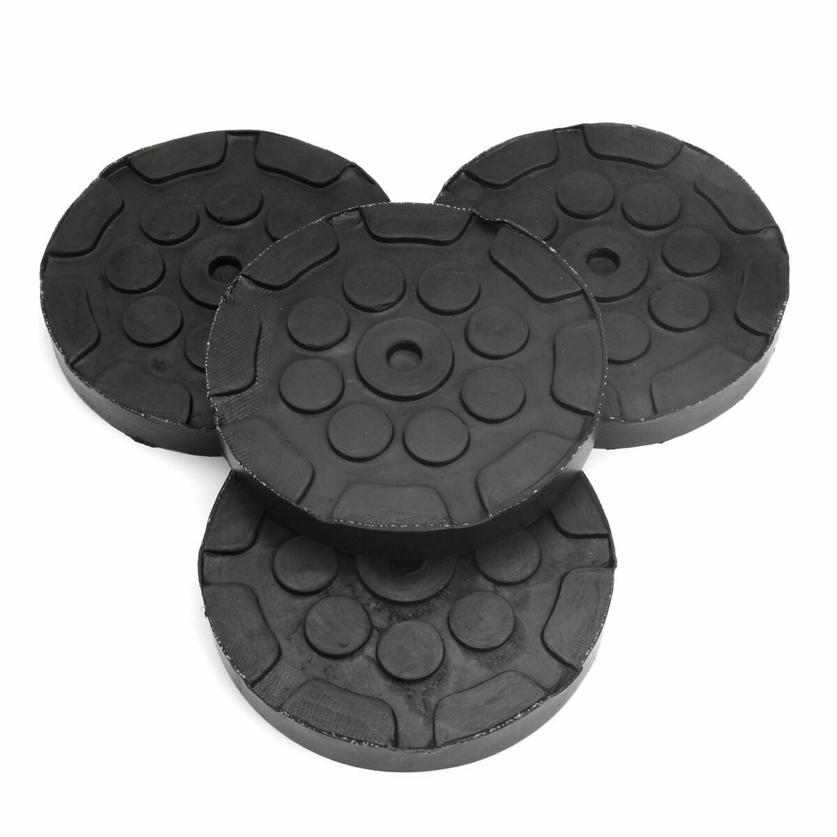 4Pcs Black Heavy Duty Round Rubber Arm Pads for Car Lift Accessories Dia: 120mm