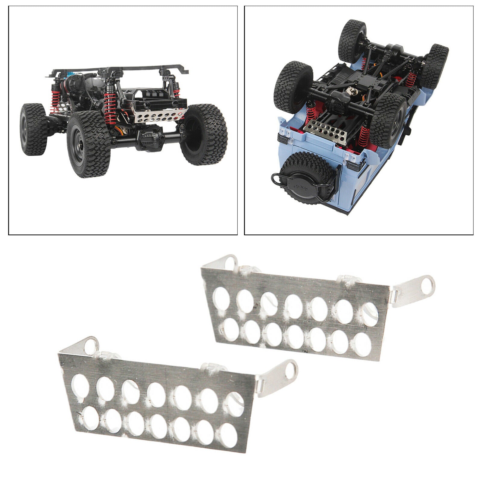 2Pcs Metal RC Skid Plate fits for MN86 G500 Parts Repalce Upgrade Parts
