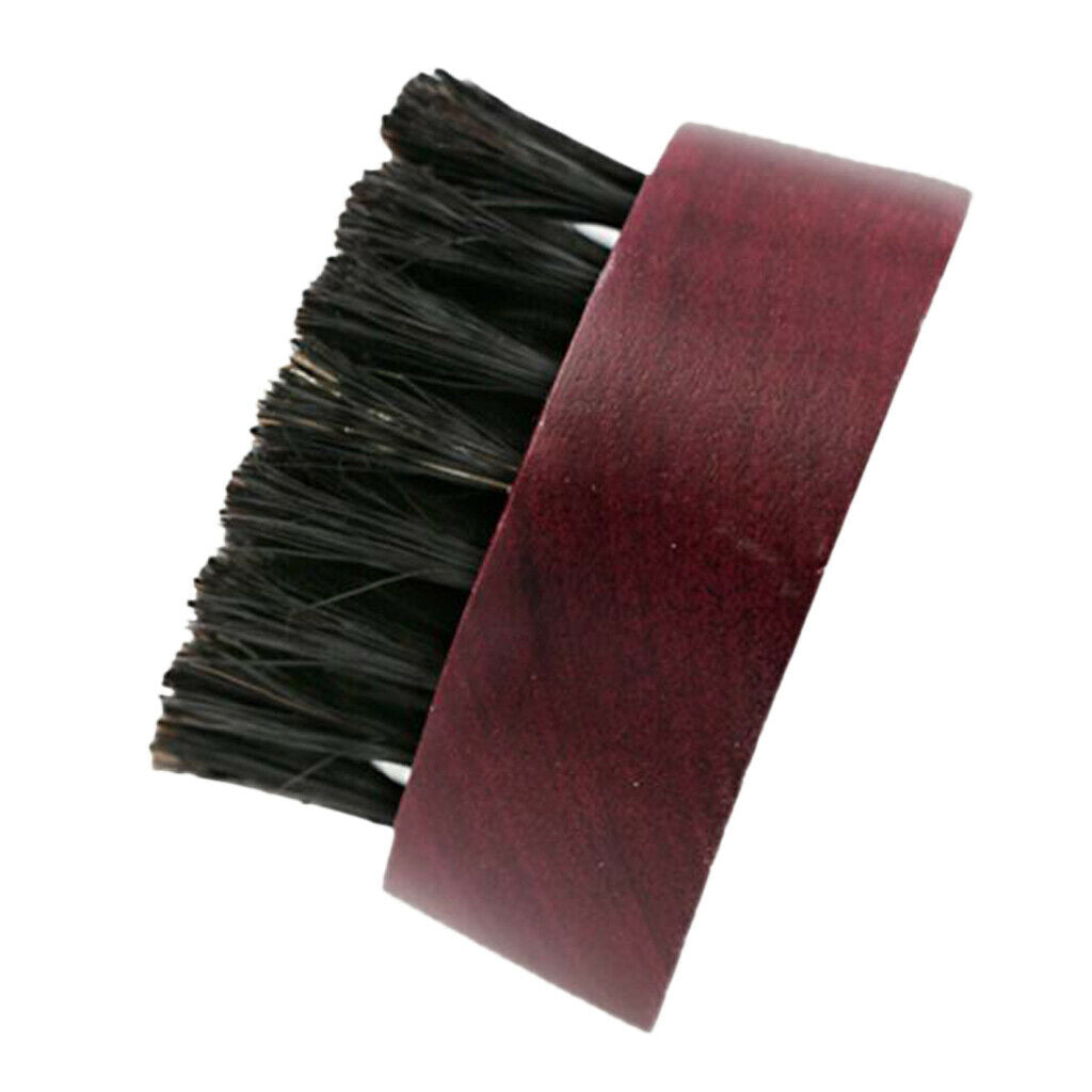 Fiber Hair Wooden Handle Shaving Brush Men Grooming Salon Barber Tool Purple