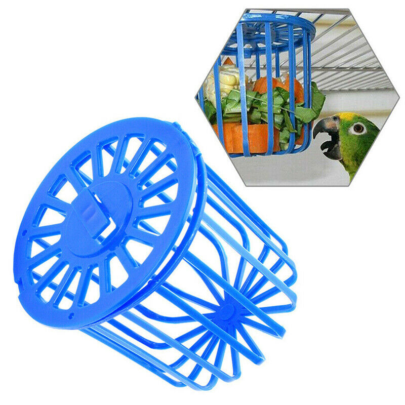 Pet Bird Parrot Feeder Cage Fruit Vegetable Holder Basket Cage New Hangi.l8