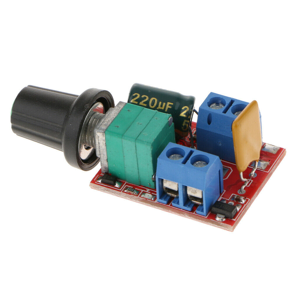 3V-35V, DC Motor Driver PWM Speed Control Switch Adjustable LED Dimmer 5A