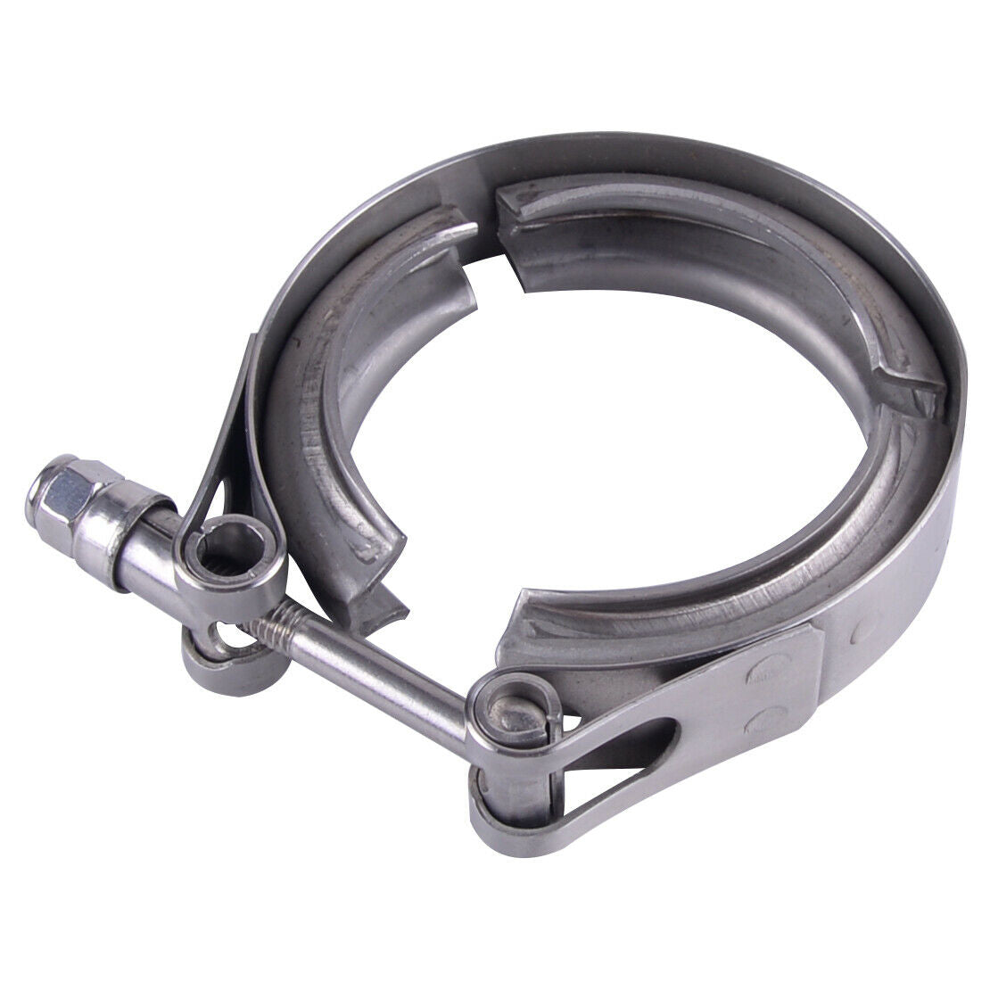 Universal 2" Steel 304 V-Band Flange Clamp fit for Turbo Exhaust Pipes New as