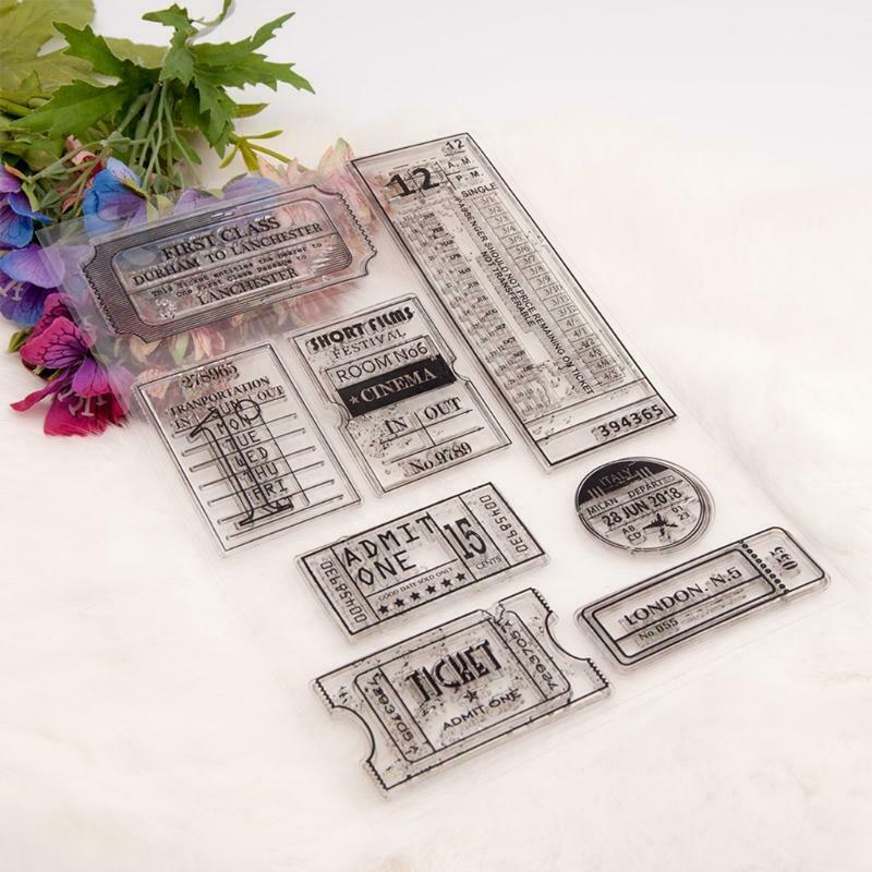Label Silicone Clear Seal Stamp DIY Scrapbooking Embossing Photo Album Paper
