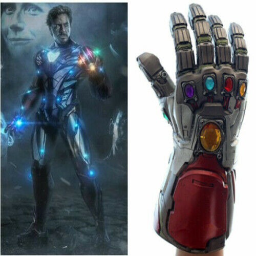 2019 Avengers End Game Iron Man Tony Stark Thanos Gloves Latex Hand Gauntlet