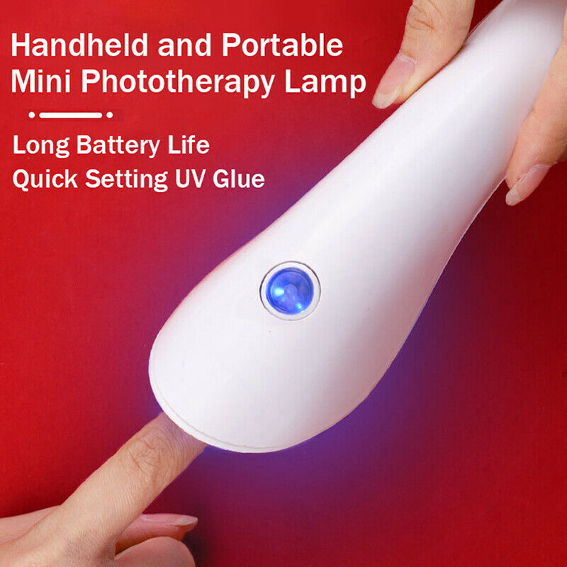 Handheld Nail Dryer 2 UV Lamps Light Quick Dry Mini Phototherapy Lamp ManicuFCA
