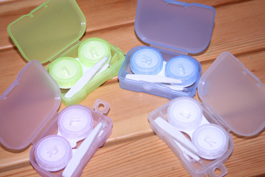 Eye Care Kit Portable Storage Contact Lens Case Box Holder Container Tweez.l8