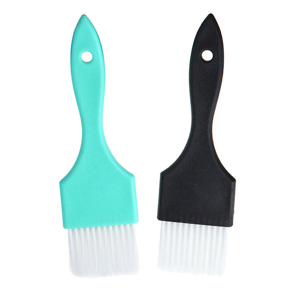 2x Hair Coloring Dye Tint Brush for Balayage Keratin Application Blue+Black