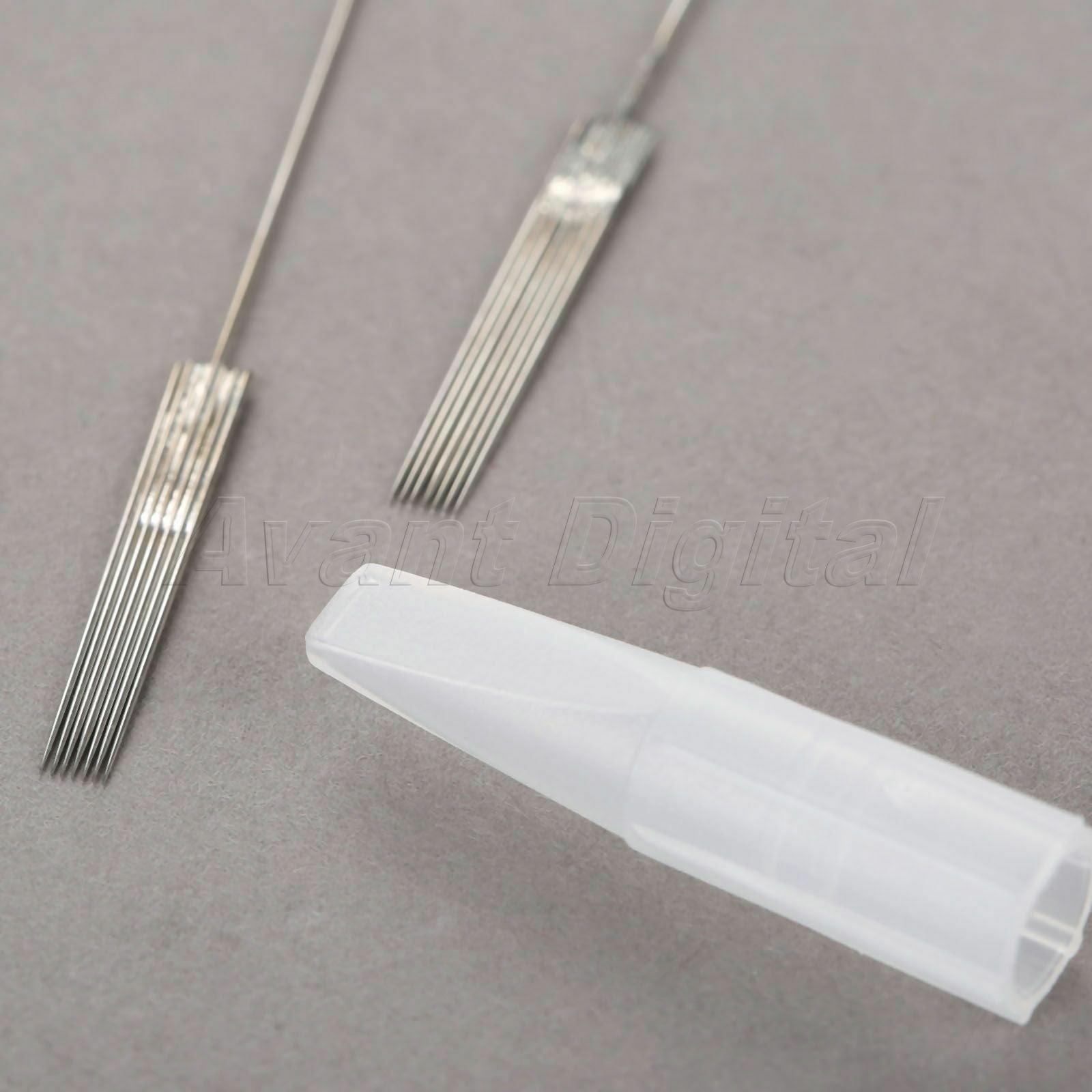 50x Pro 7F Tattoo Needles with 50x Flat Mouth 7F for Tattoo Machine Needle Tips