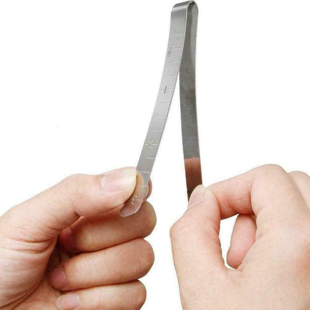 Metal Sewing Crimping Clip Steel Hemming Clips Ruler B1A new