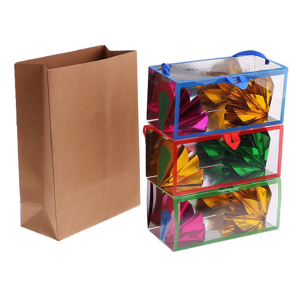 Medium Size Paper Bag Appearing Flower Boxes for  Party