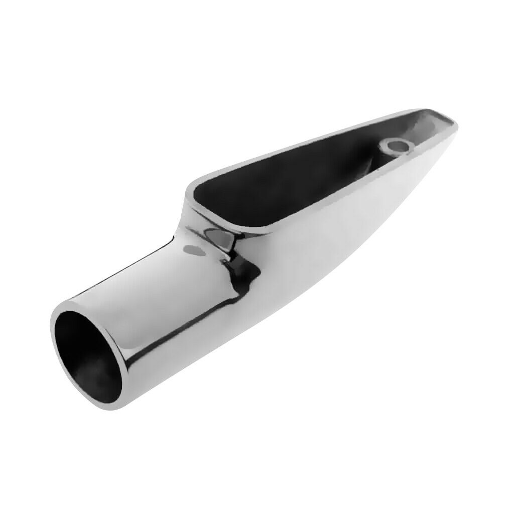 Marine Boat Handrail Rail End for 22mm 7/8'' Tubing Steel Fitting