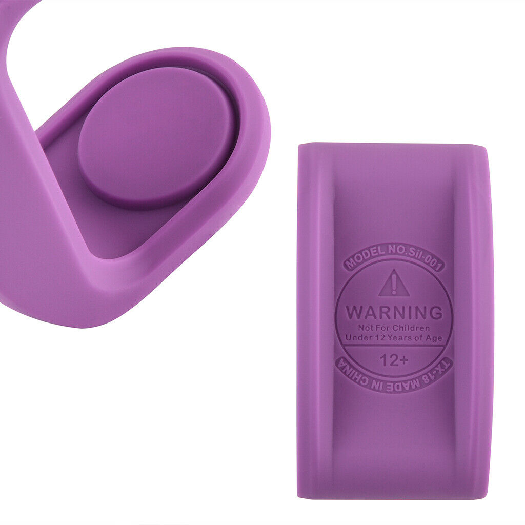 Magnetic Silicone Paper Clip Swinging Holder Office Desk Organizer Purple