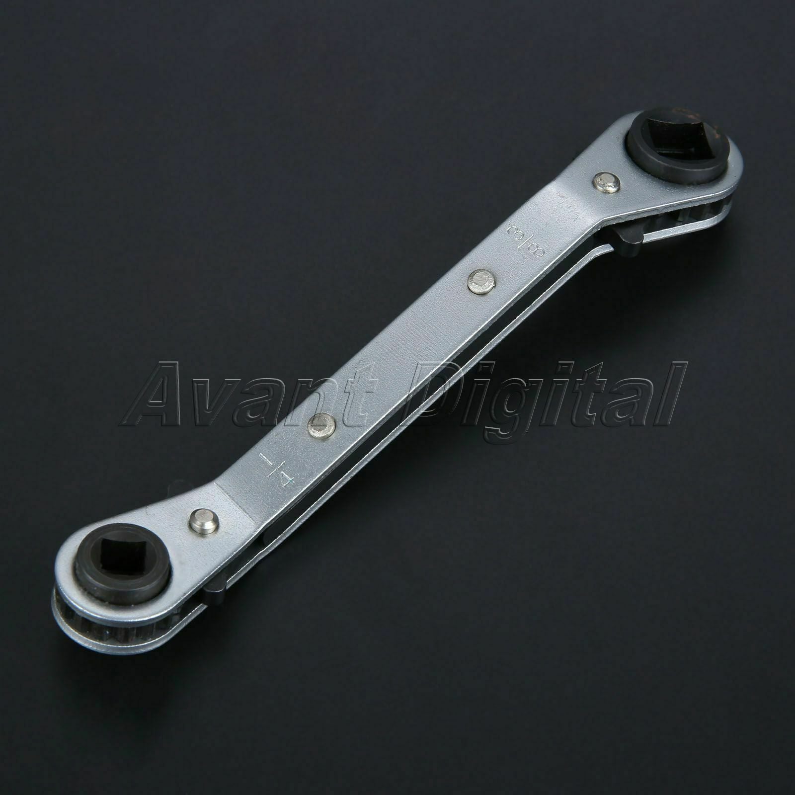 Ratchet Wrench 1/4" 3/8" & 3/16" 5/16" Port Valve HVAC Refrigeration Tool-81212