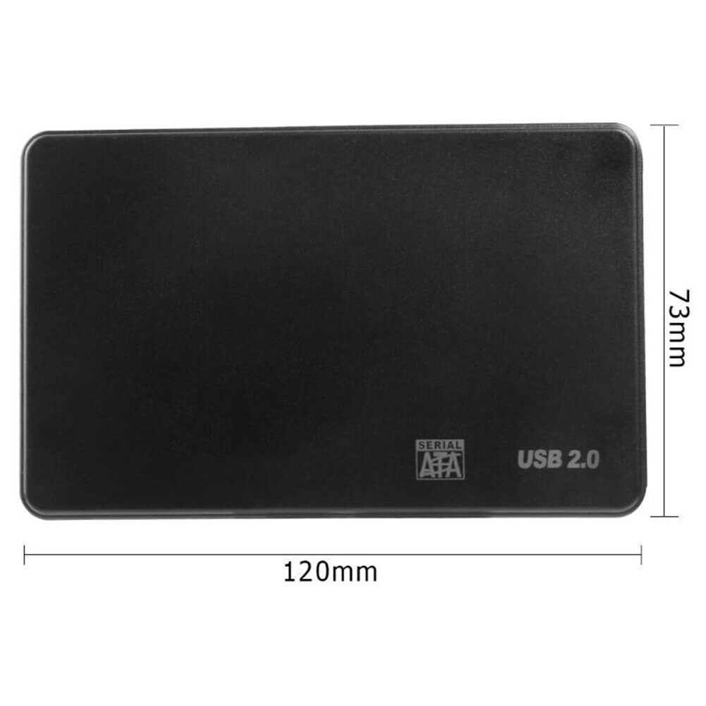 Portable USB 2.0 2.5'' SATA HDD SSD External Hard Disk Case for PC Laptop Exquis