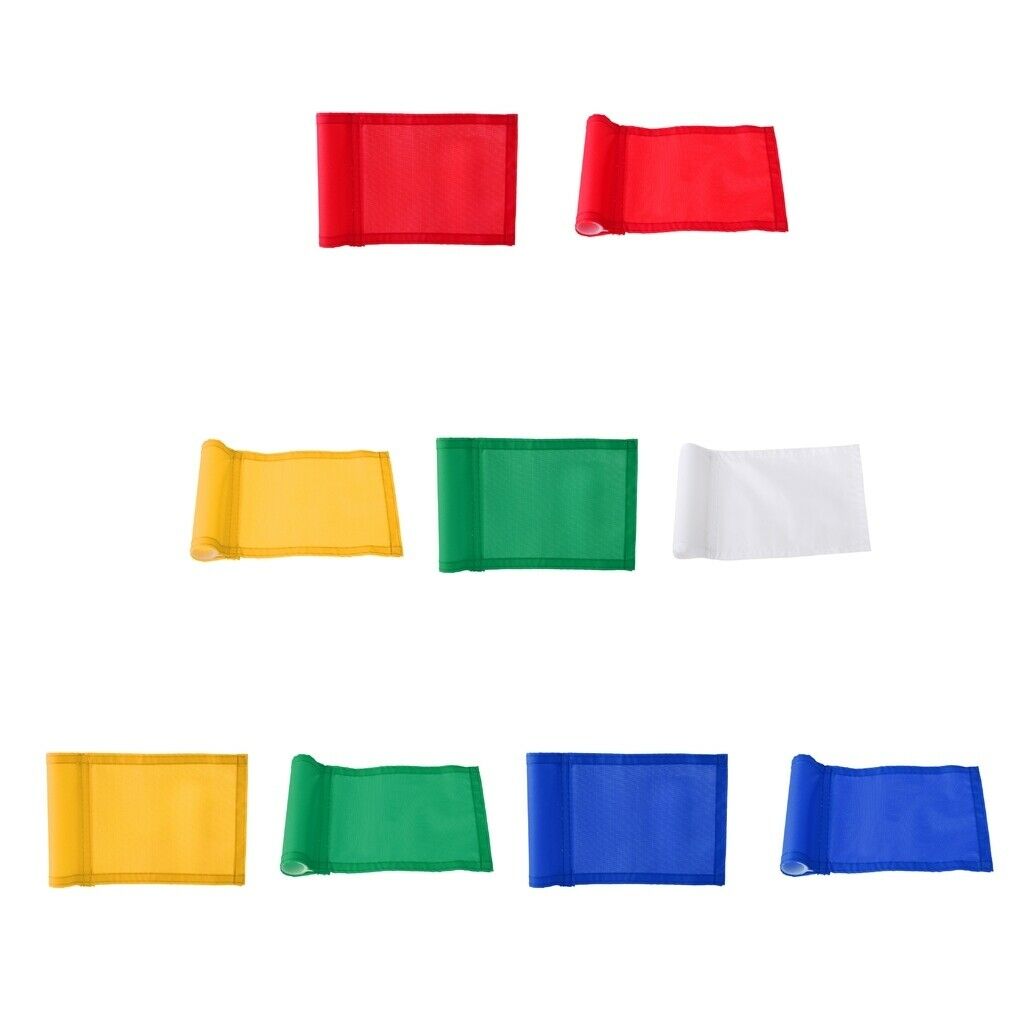 9x Portable 7"x5" Solid Nylon Training Golf Putting Practice Green Flag