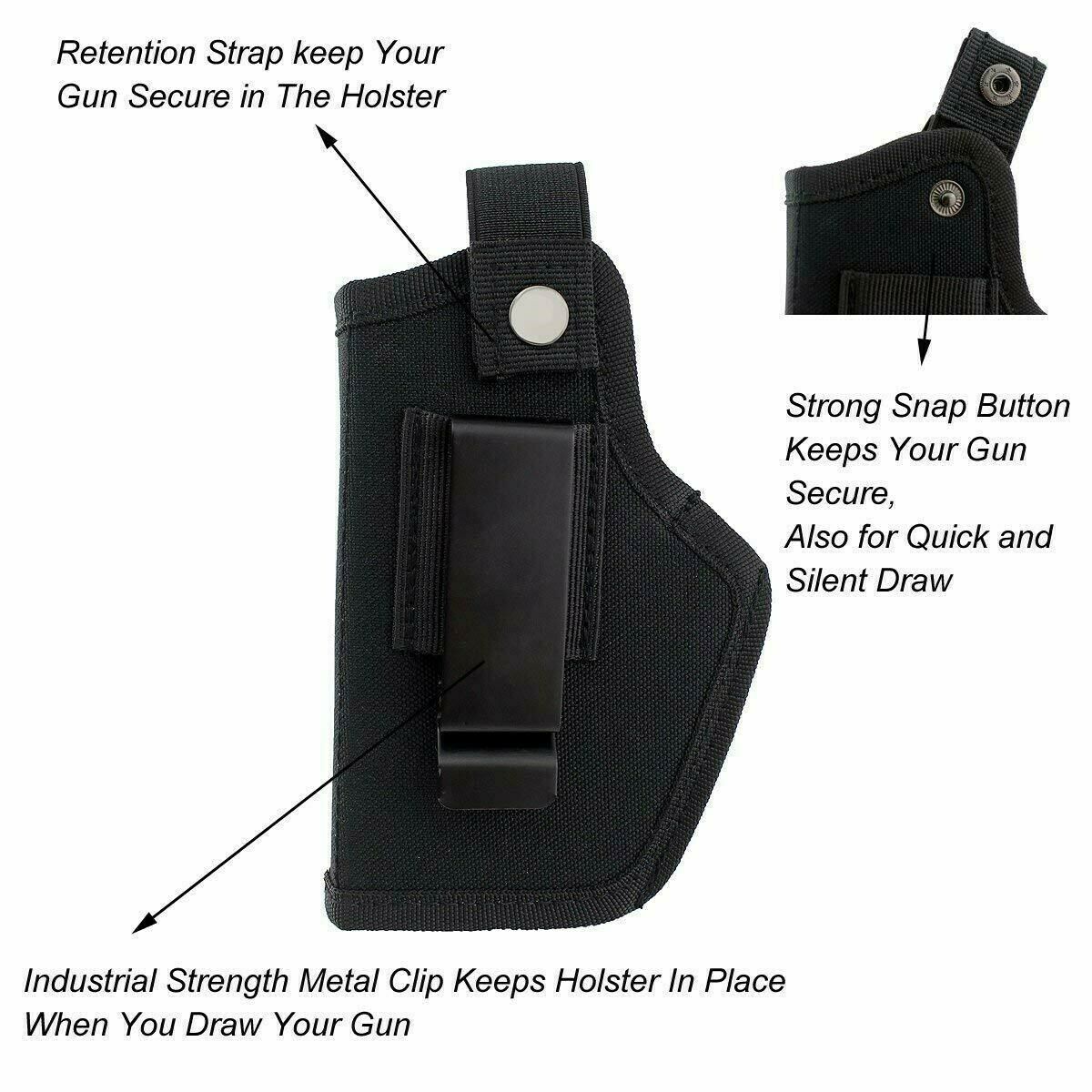 Universal Concealed Carry Holster Right Left Hand Gun Carrier Holster