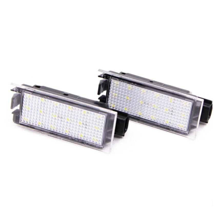 Universal 6000K White LED License Plate Lights Tag Lamp For Dacia Lodgy (2012 ~