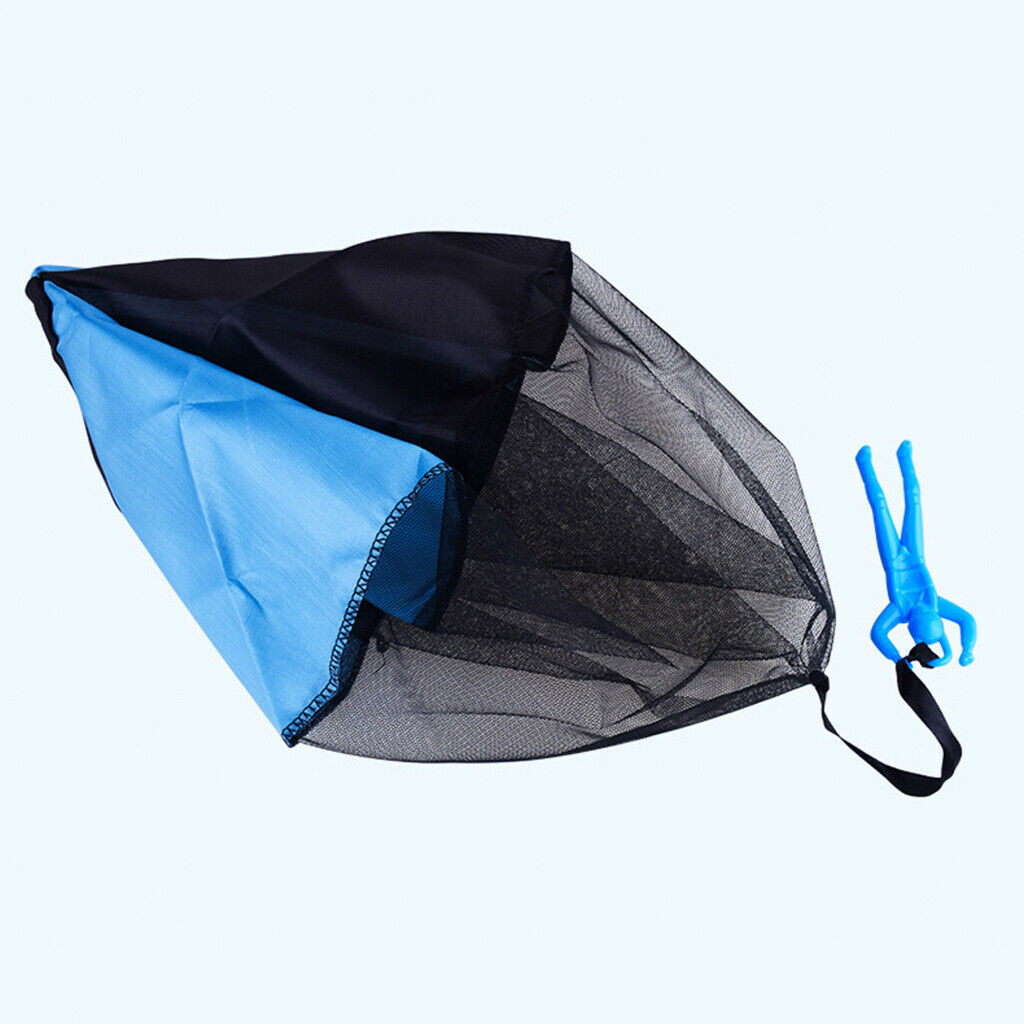 5x Kids Children Colorful Hand Throwing Play Parachute Mini Toys Outdoor Fun