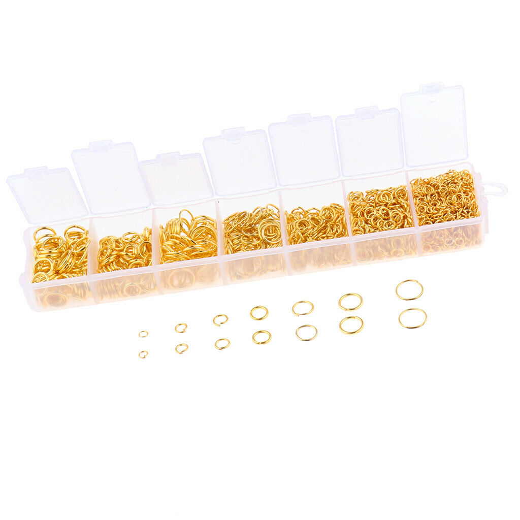 2Box 1500x Metal Open Jump Rings for Jewlery Findings DIY Pendants Supplies