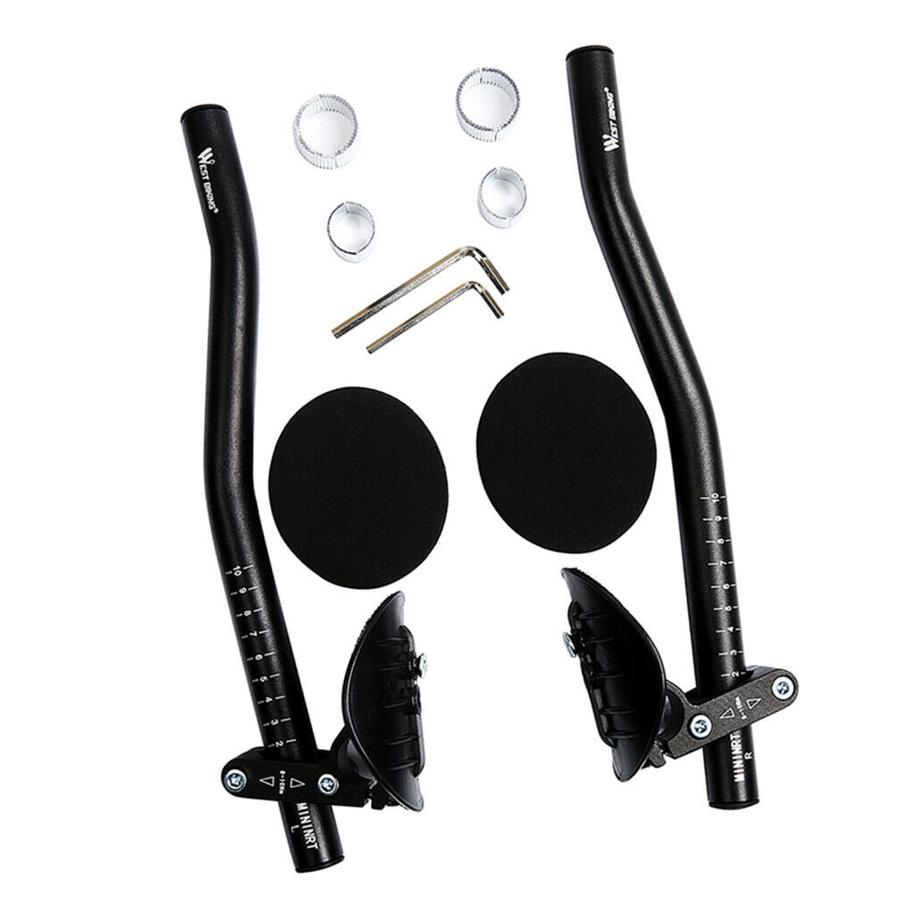 Adjustable Detachable Bike Rest Handlebar Aero Bars Bicycle Arm Rest Bar