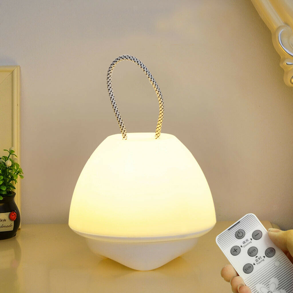1x Table Lamp Home Night Light with Remote Control for Baby Nursery Room