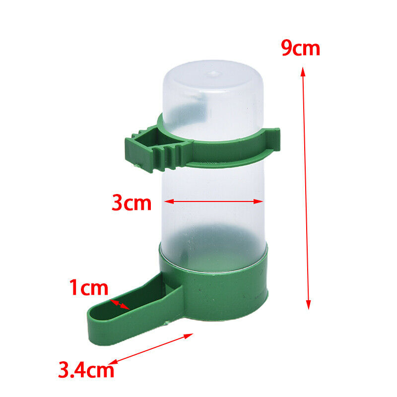 6pc Bird Water Drinker Feeder Automatic Drinking Fountain Pet Drinking Cu.l8