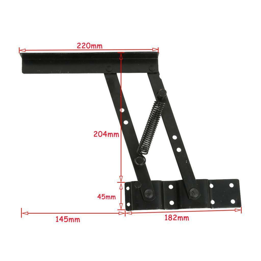 1pair Modern DIY Lift Up Coffee Table Lifting Frame Mechanism Spring Hinges