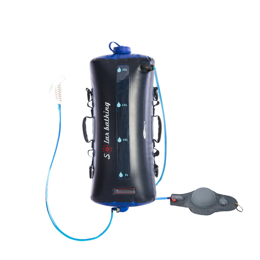 5 gallons/20L Solar Camping Shower Bag for Beach Swimming Outdoor Hiking