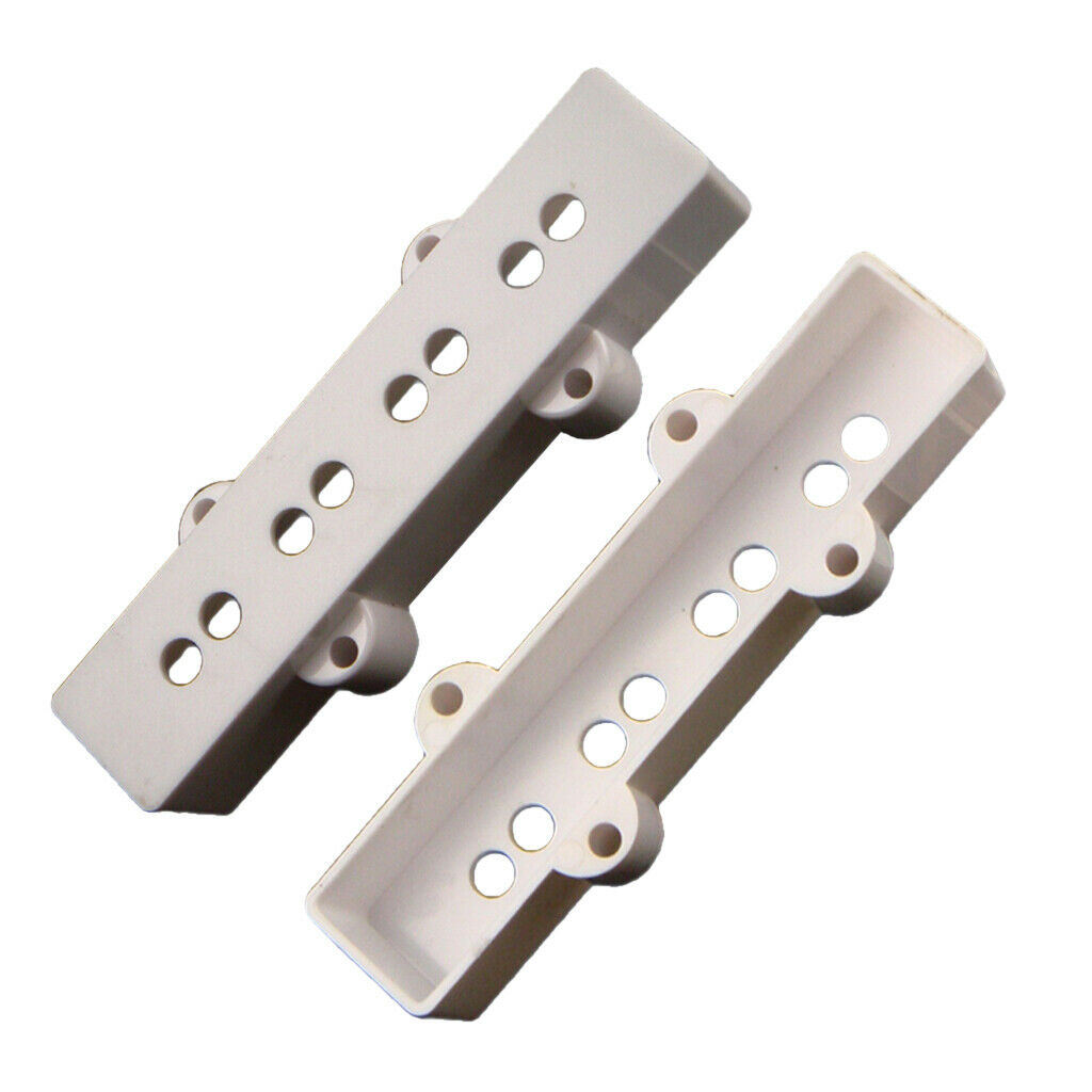 Pack of 2 white bass pickup covers Neck & Bridge for JB Bass