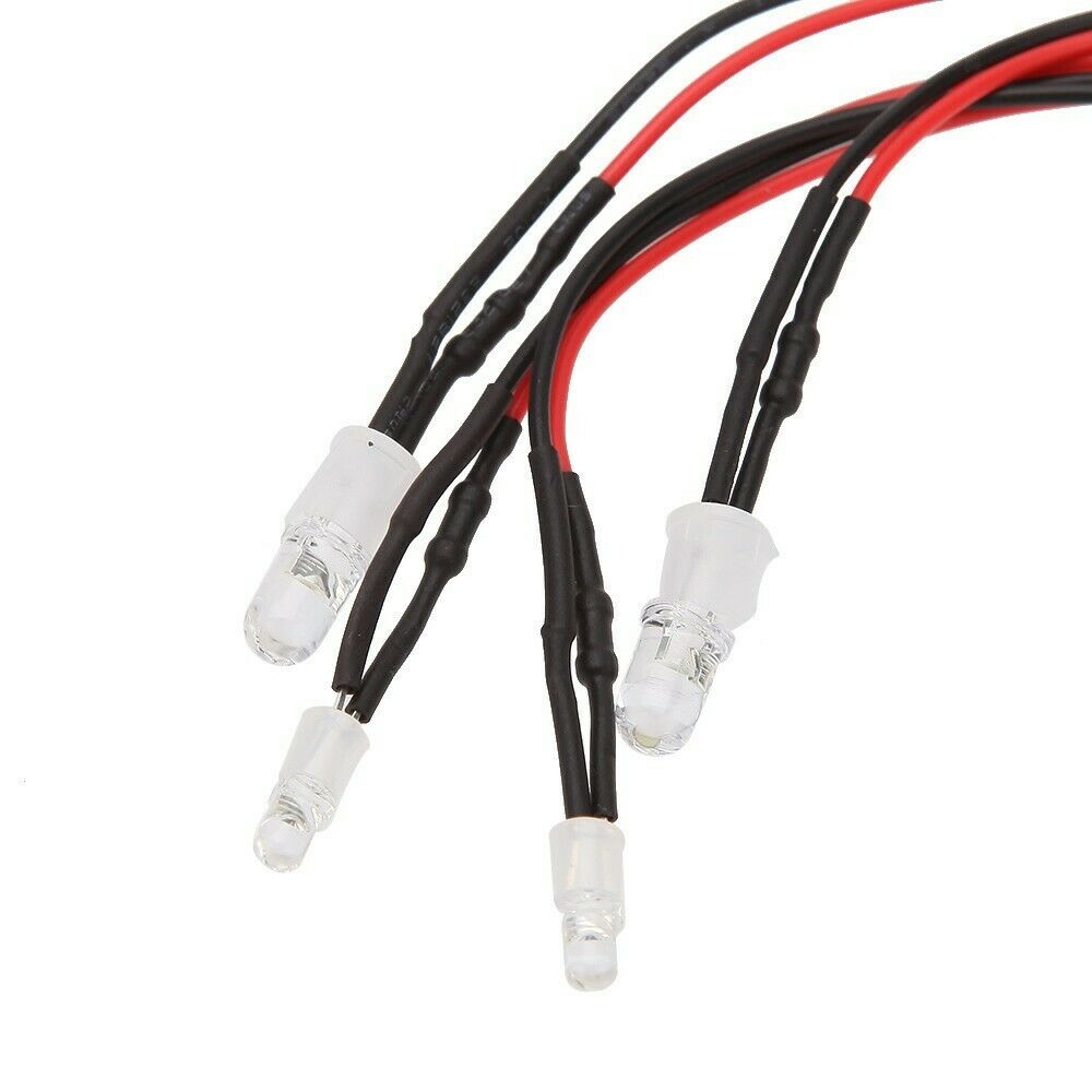 High Quality 4 LED Upgrade Part 5mm 3mm 2 Color Headight Set for HSP RC