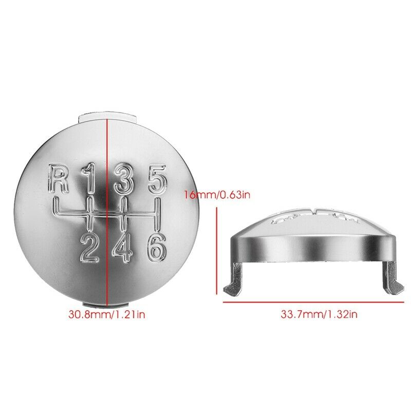 6 Speed Matte Gear Shift Knob Cap Cover Shifter Lever Case Cover for Alfa RomeF8
