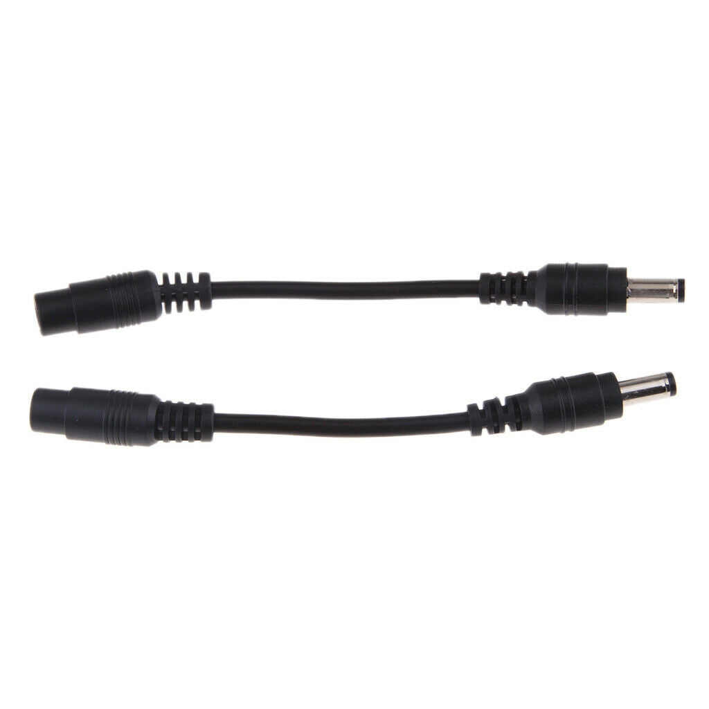 2Pc DC Power 5.5x2.1mm Female To 5.5mmx2.5mm Male Adapter Cable
