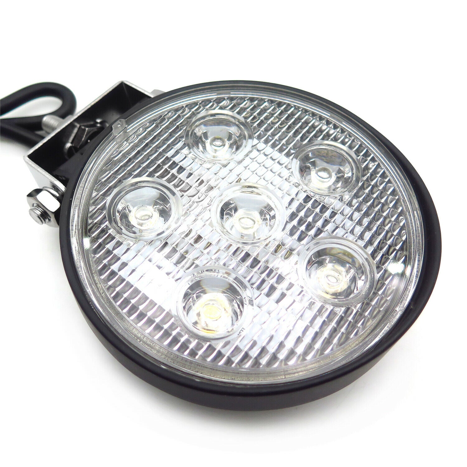 Round 18W Spot BEAM LED Off Road Work 6 LED Light 12V 24V for Universal SUV Car