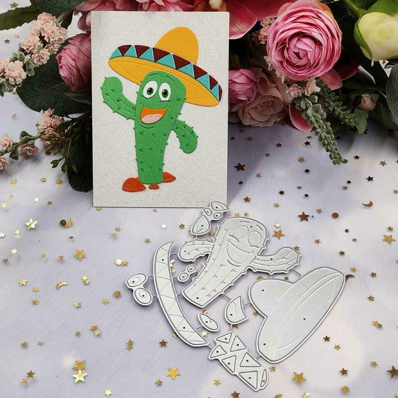 Cactus Metal Cutting Dies Stencil Scrapbooking DIY Album Stamp Paper Card Mold