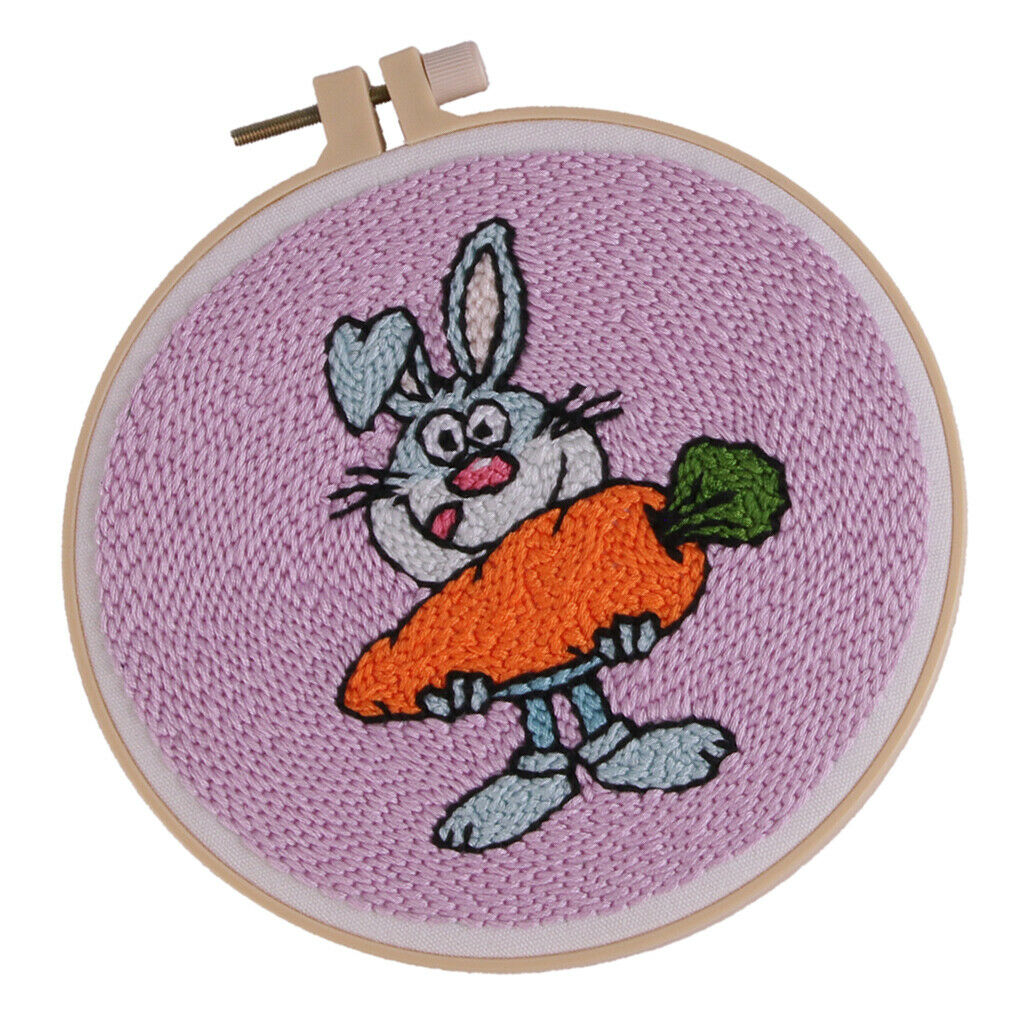 Animal Punch Needle Kits Punch Embroidery Pen DIY Crafts for Beginner 2