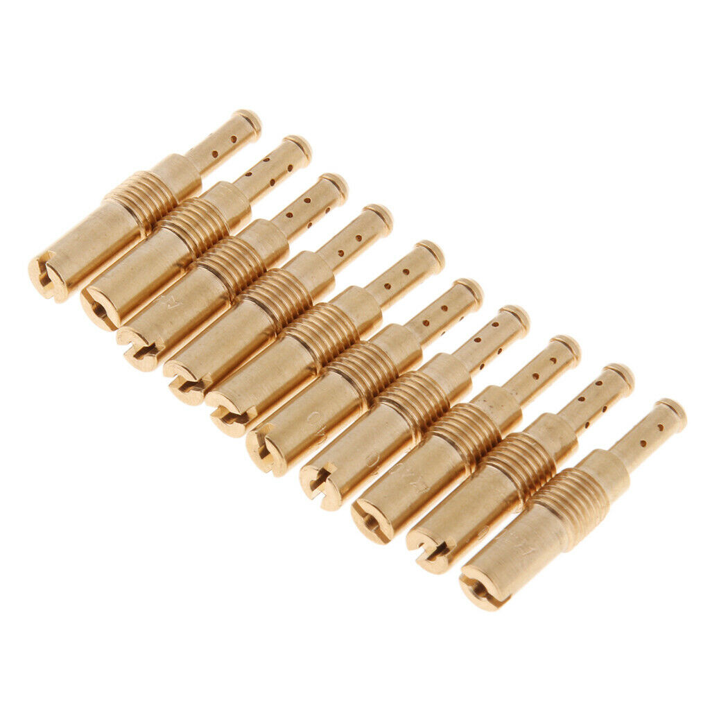 10pcs 40 Slow/Pilot Jet Vice Injector Nozzle For OKO KOSO PWK CVK Type PE