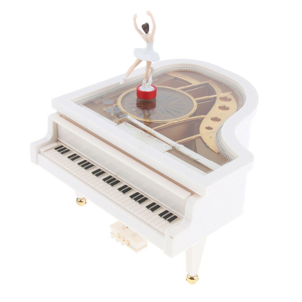 Classic Piano Mechanism Musical Music Box With Dancing Girl Pretty Look