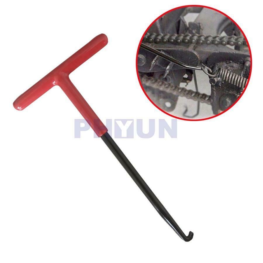 2 Pcs Exhaust Pipe Spring Hook Puller T-Handle Metal For Bike ATV Motorcycle