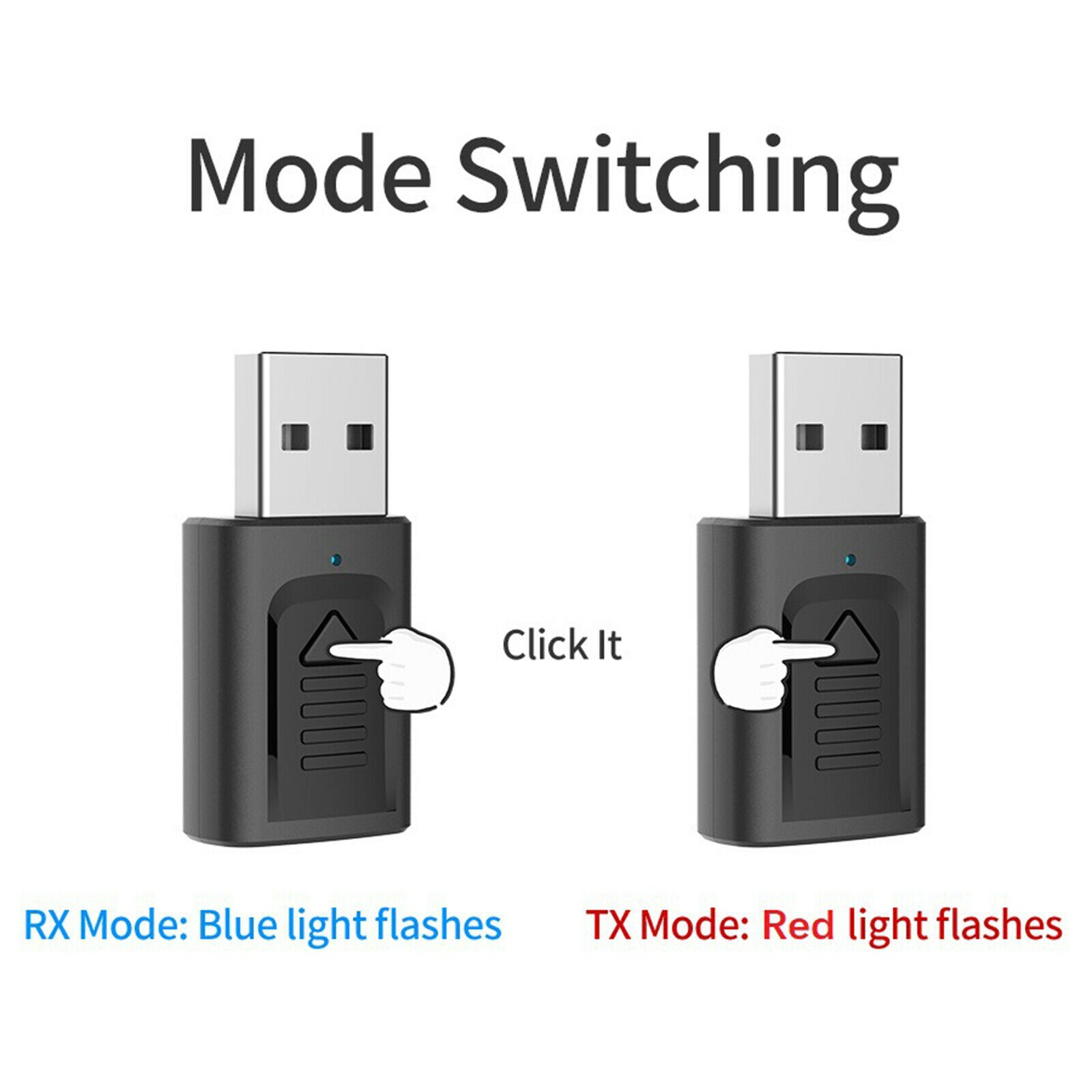 4in1 Bluetooth 5.0 Transmitter and Receiver Wireless 3.5mm Audio For TV Car