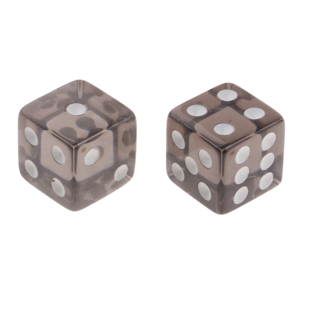 100pcs 6-sided Game Dice 15mm Dice for Board Games and Teaching Math Black