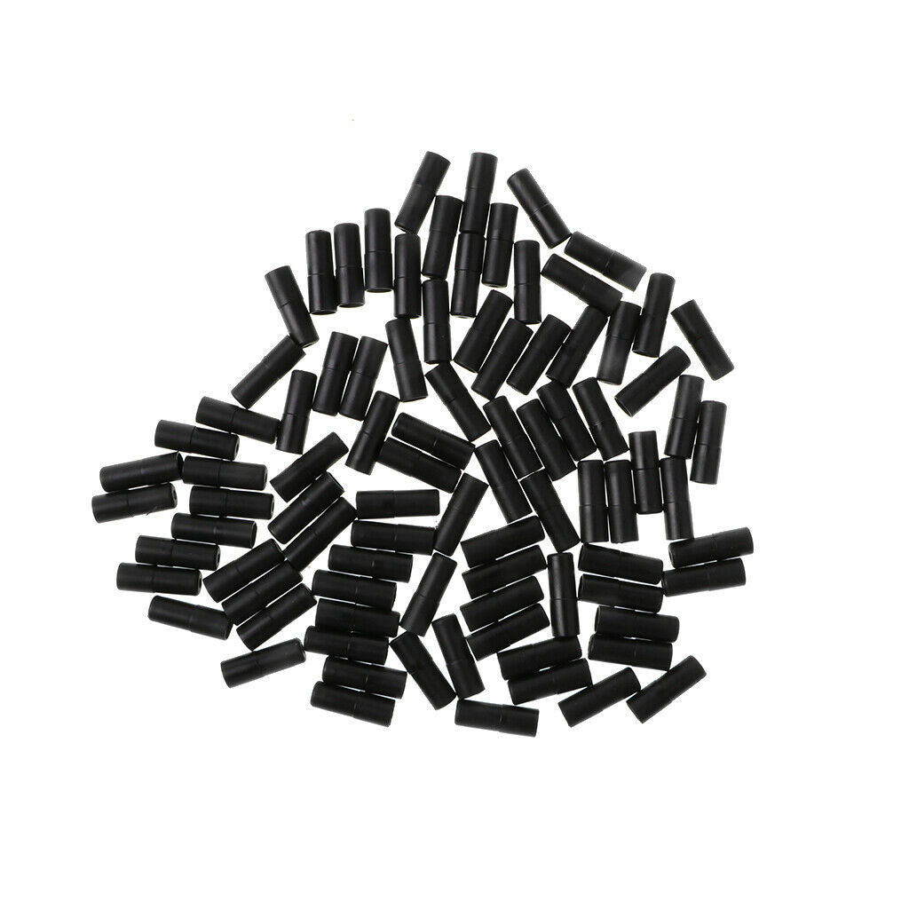 100x Bike Brake Cable End   Crimp Hose Housing Ferrule Dust Cover