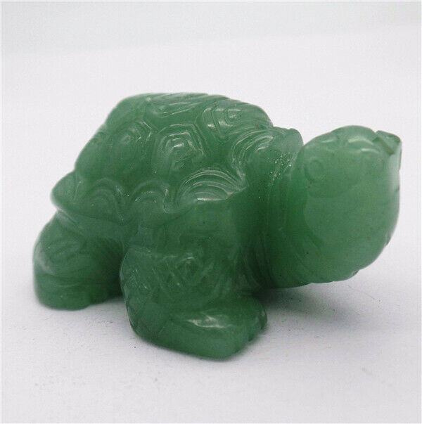 50x34x25mm Natural Green Aventurine Sea Turtle Decoration Statue Decor HH7943