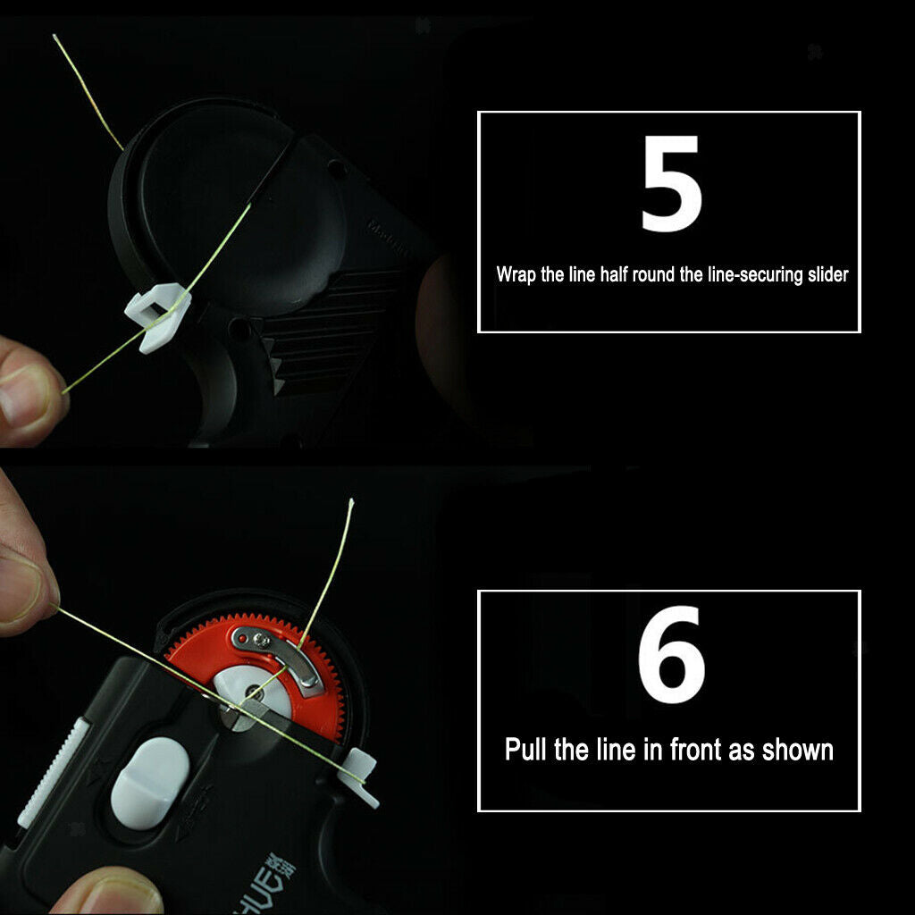 2x Electric Hook Tier Auto Tyer Machine Tying Device Fishing Knot Tying Tool