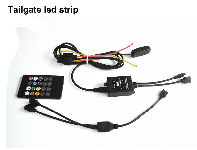 RGB LED Car Truck Bed Light Tailgate Strip Neon Glow Lamp w/Remote Music Control