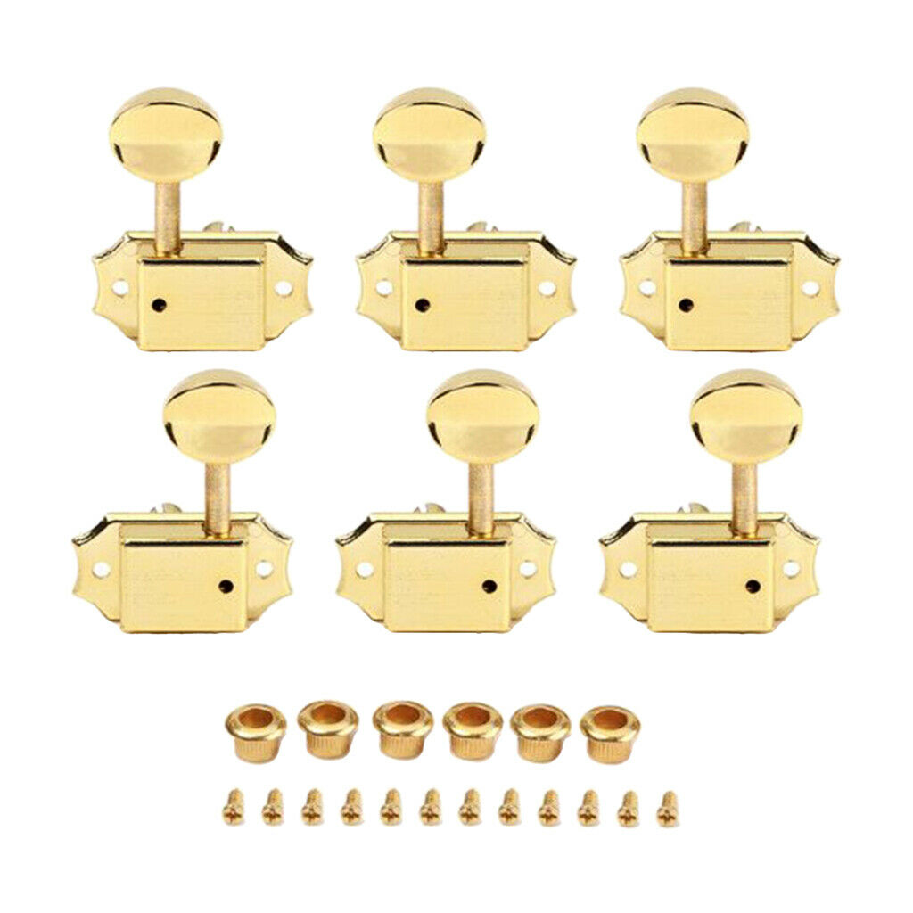 6 Pcs 3R & 3LGuitar String Tuning Peg Tuner Machine Head